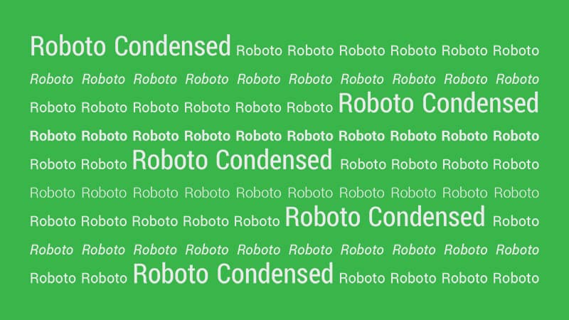google fonts roboto condensed