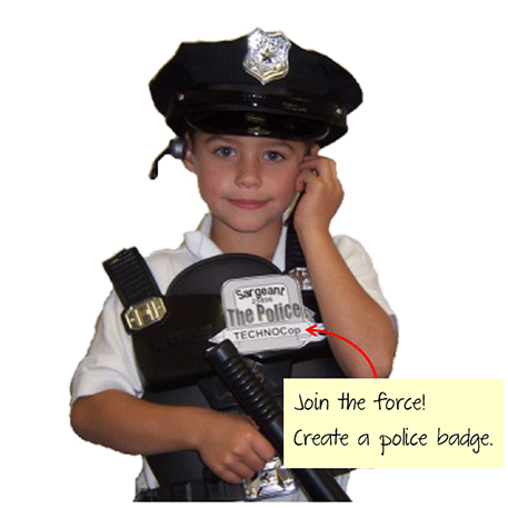 build a police badge